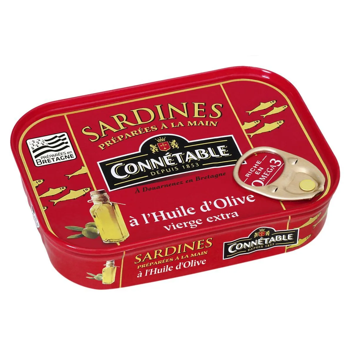 sardines à l'huile d'olive  connétable
