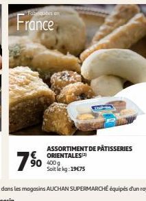 pâtisseriesASSORTIMENT DE PÂTISSERIES  ORIENTALES