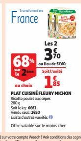 PLAT CUISINÉ FLEURY MICHON