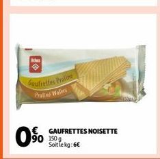 GAUFRETTES NOISETTE