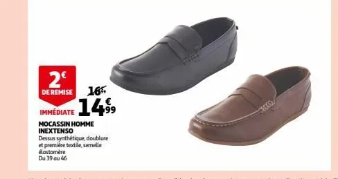 mocassin homme inextenso