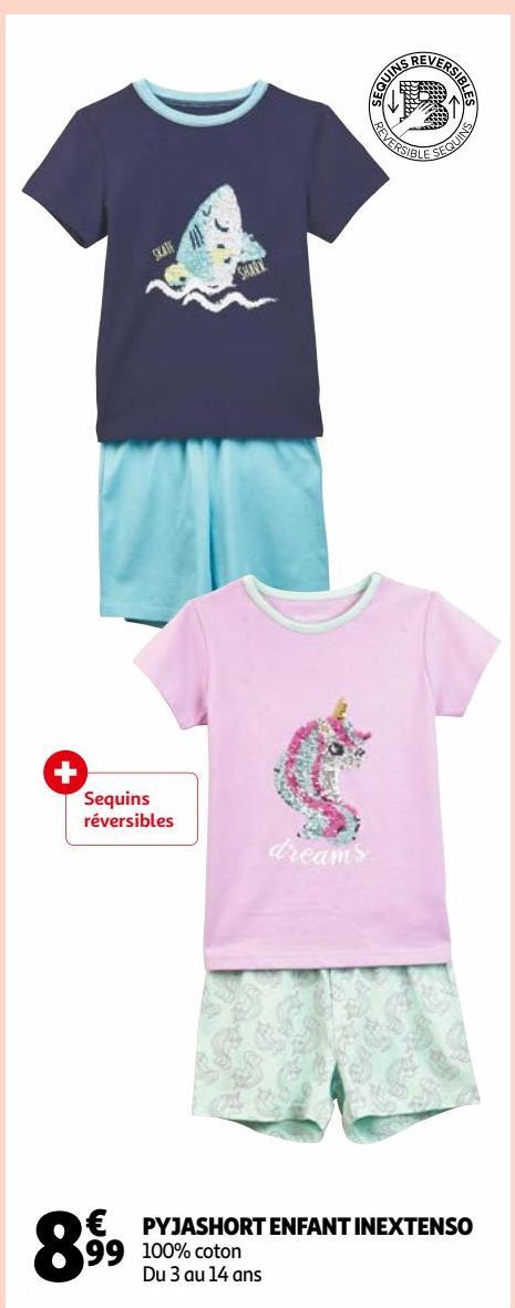 PYJASHORT ENFANT INEXTENSO