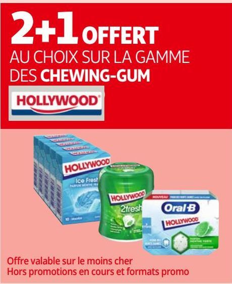 LA GAMME DES CHEWING-GUM HOLLYWOOD