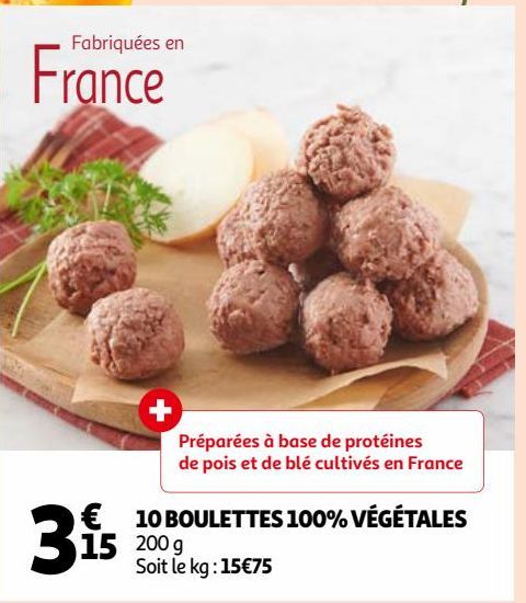 10 BOULETTES 100% VÉGÉTALES