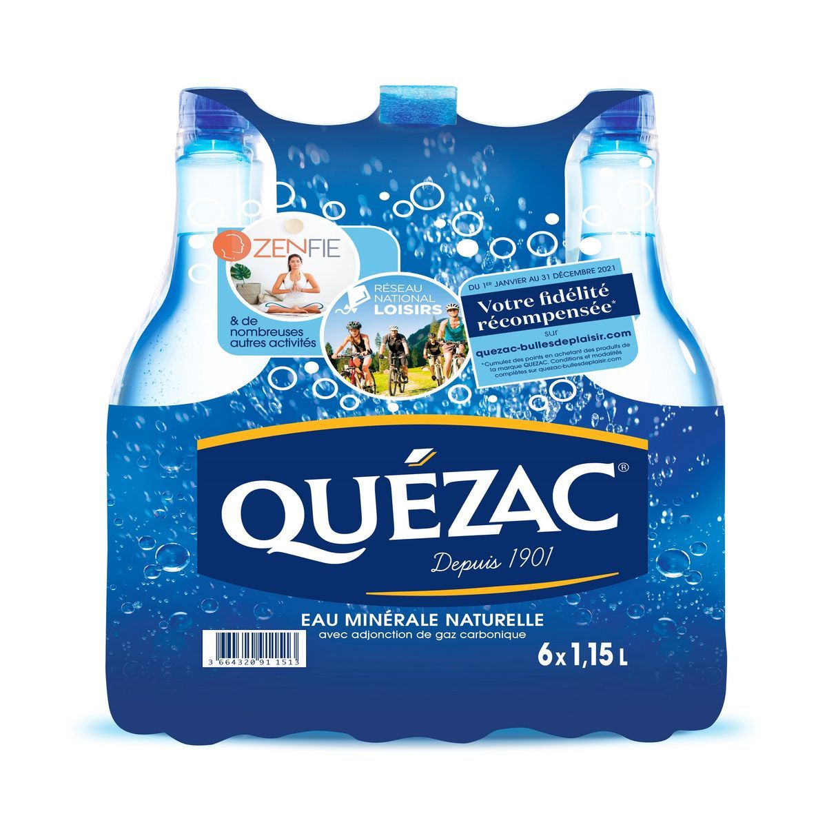 EAU MINÉRALE GAZEUSE QUÉZAC