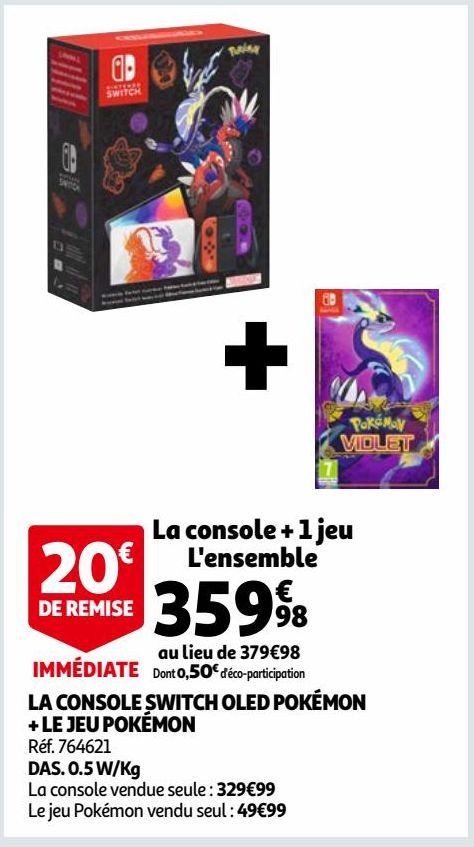 LA CONSOLE SWITCH OLED POKÉMON + LE JEU POKÉMON