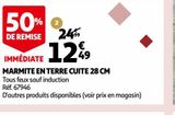 MARMITE EN TERRE CUITE 28 CM offre à 12,49€ sur Auchan