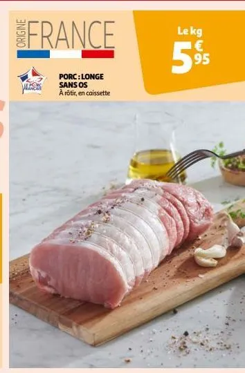 porc : longe sans os