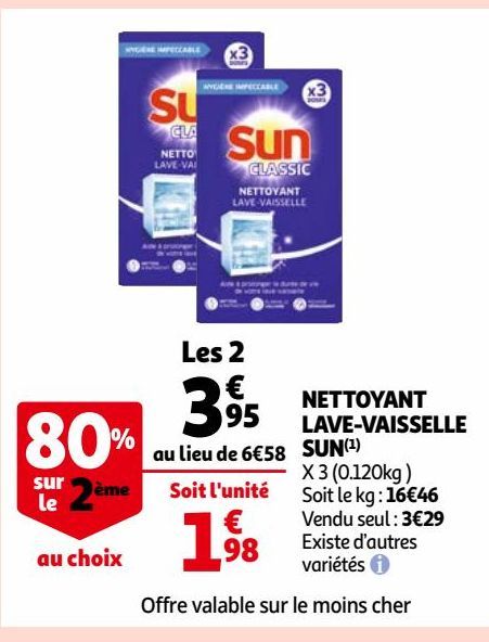 NETTOYANT LAVE-VAISSELLE SUN