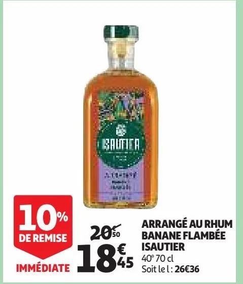 arrangé au rhum banane flambée isautier