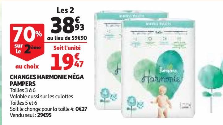 CHANGES HARMONIE MÉGA PAMPERS