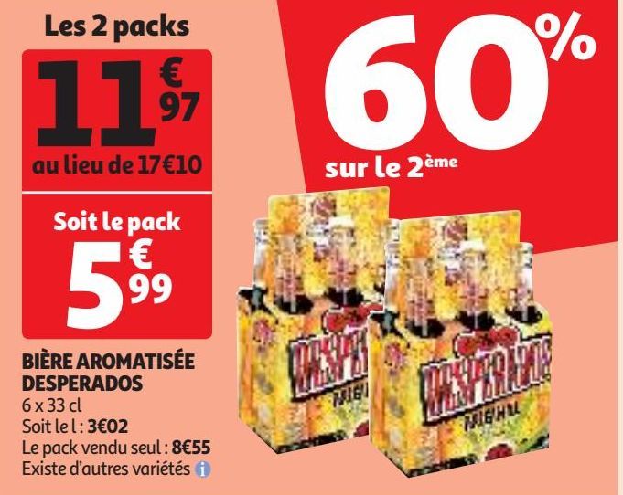 BIÈRE AROMATISÉE DESPERADOS