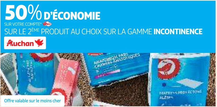 LA GAMME INCONTINENCE AUCHAN