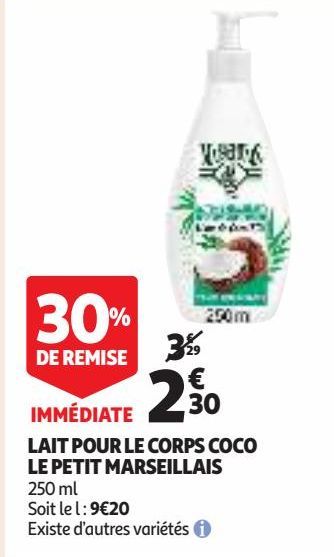 LAIT POUR LE CORPS COCO LE PETIT MARSEILLAIS