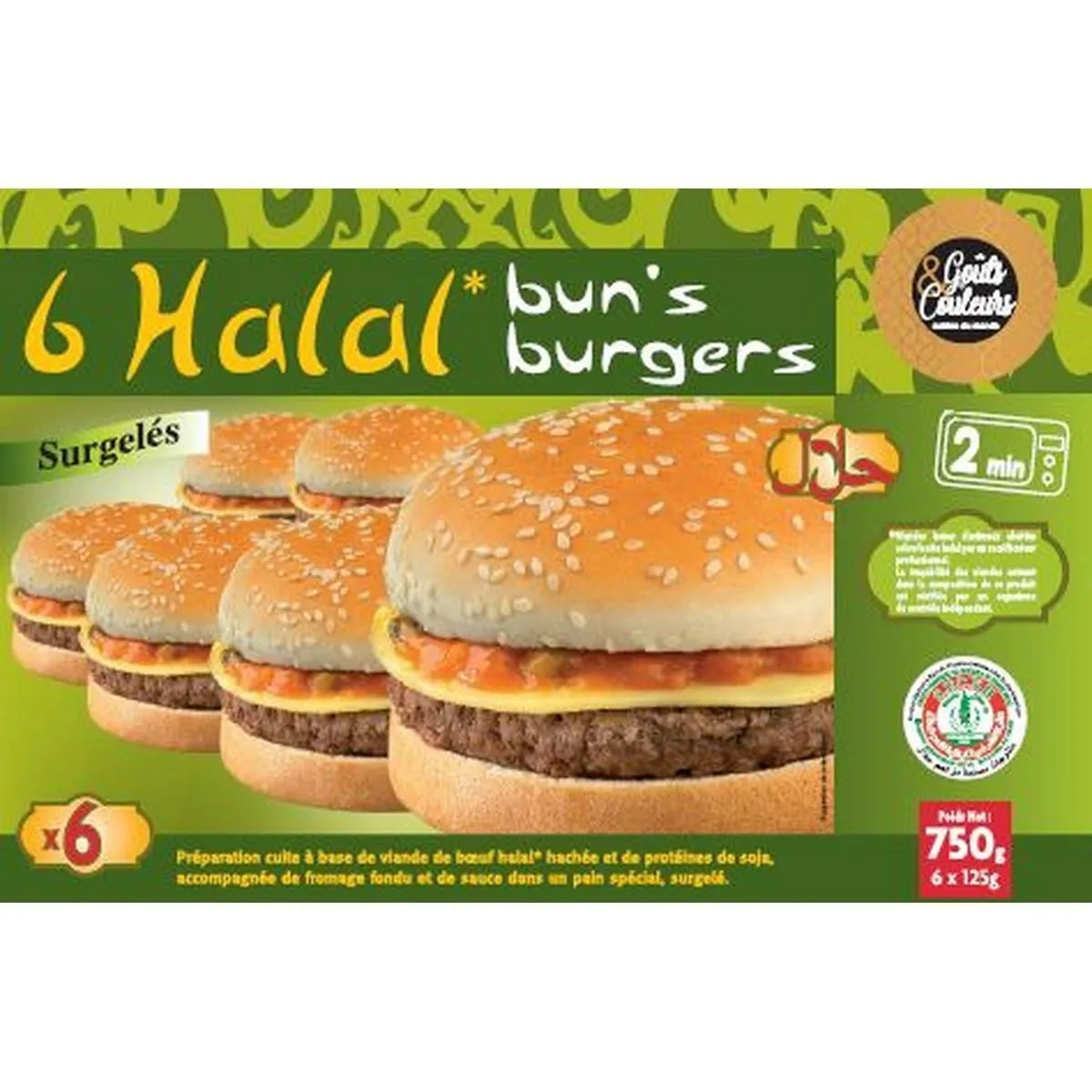 burger halal goûts & couleurs