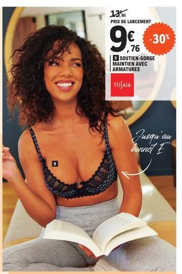 13,95 PRIX DE LANCEMENT  € -30% ,76  9 SOUTIEN-GORGE MAINTIEN AVEC ARMATURES  TIISAIA  Jusqu'à bonnet I 