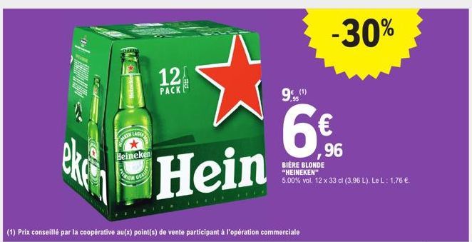 bière blonde Heineken