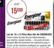 piles energizer