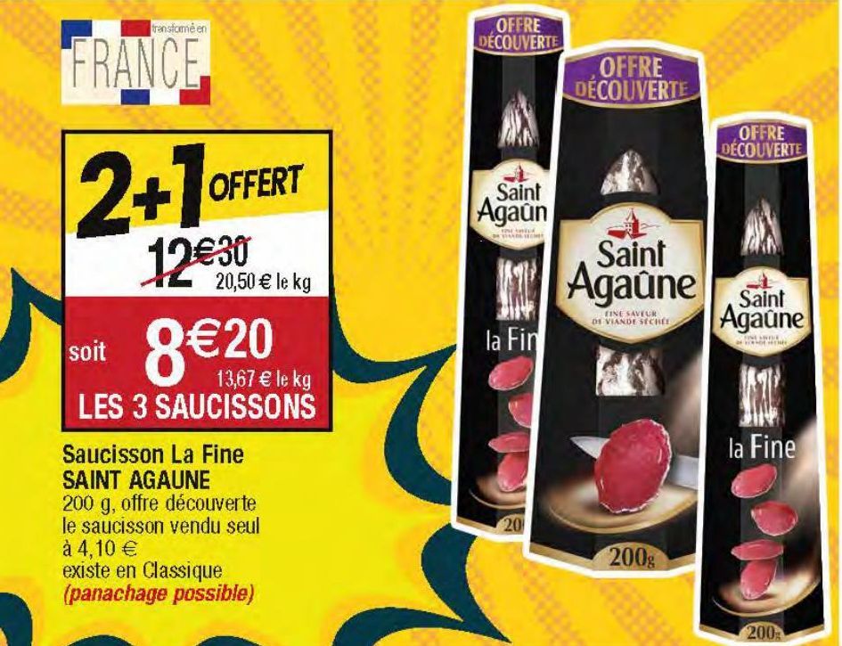 Saucisson La Fine SAINT AGAUNE