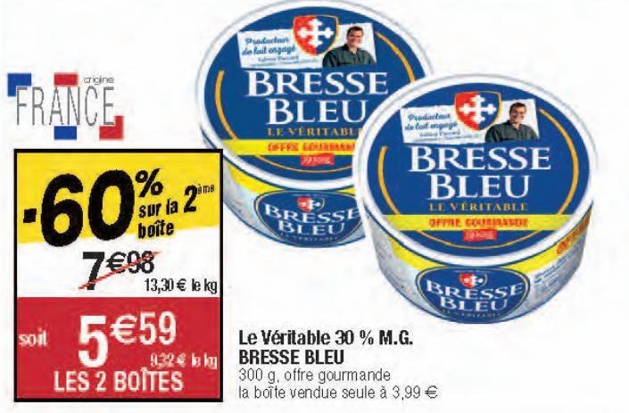 Le Véritable 30% M.G. BRESSE BLEU