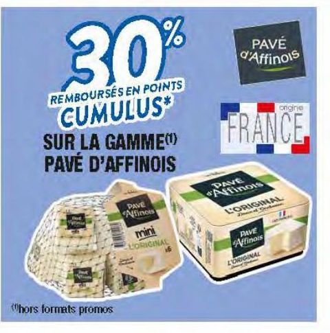 SUR LA GAMME PAVÉ D'AFFINOIS