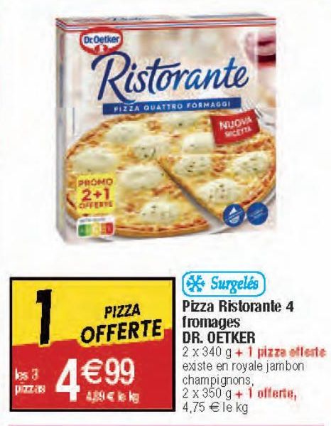 Pizza Ristorante 4 fromages DR.OETKER