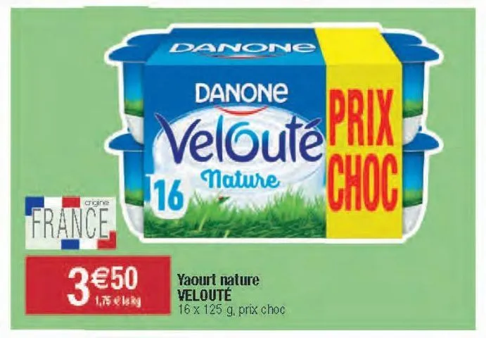 yaourt nature velouté
