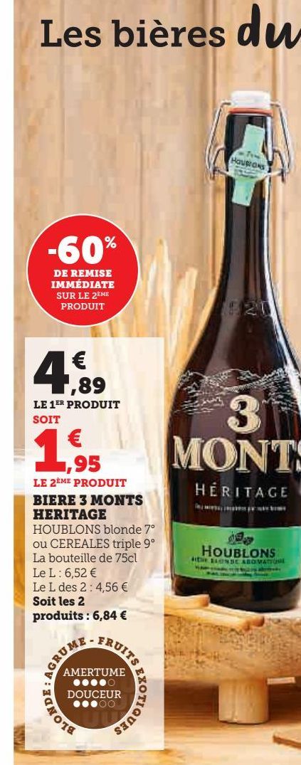 BIERE 3 MONTS  HERITAGE