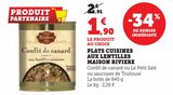PLATS CUISINES  AUX LENTILLES  MAISON RIVIERE offre à 1,9€ sur Super U
