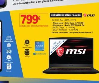 ordinateur portable msi