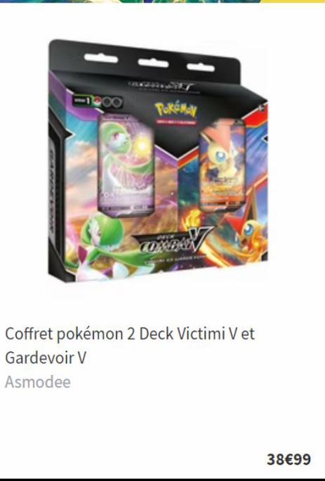 8180  PokéMay  CONDEN  Coffret pokémon 2 Deck Victimi V et Gardevoir V  Asmodee  38€99 