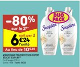Adoucissant concentré soin expert délicat Soupline offre à 10,39€ sur Leader Price