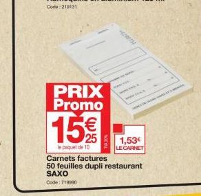 carnet Promo