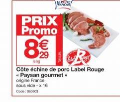 échine de porc 