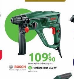 D  109⁹0  Dont 0,50 € d'éco-part. BOSCH Perforateur 550 W  Ref.629876 