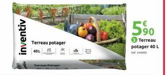 inventiv  Terreau potager  40L  Terreau Potager  590  Terreau potager 40 L  644889 