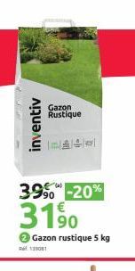 inventiv  3990-20%  3190  Gazon Rustique  Gazon rustique 5 kg  135081 