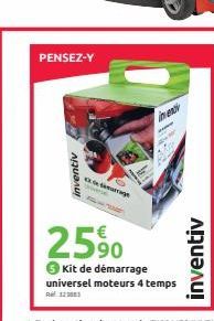 PENSEZ-Y  inventiv  drage  PANE  invest  2590  Kit de démarrage universel moteurs 4 temps  1230  inventiv  