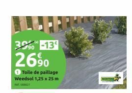 3990 -13  26%  1 Toile de paillage Weedsol 1,25 x 25 m  NORTENE  