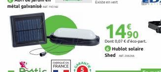 FRANCE  €  14,⁹0  Dont 0,07 € d'éco-part. 6 Hublot solaire Shed 2006 