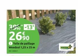 3990 -13  26%  1 Toile de paillage Weedsol 1,25 x 25 m  NORTENE  