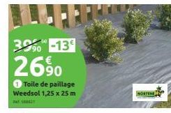 3990 -13  26%  1 Toile de paillage Weedsol 1,25 x 25 m  NORTENE  