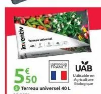 inventiv  te  €  550  france uab  utilisable en agriculture biologique 