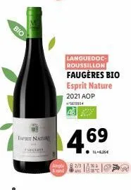 bio  esprit natur  hapch  languedoc-roussillon  faugères bio esprit nature  2021 aop  5615834  4.69  14-6,35€ 