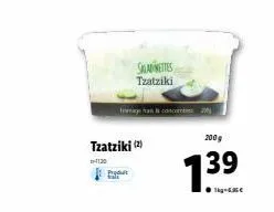 tzatziki (2)  4120  p  saladettes tzatziki  200g  7.39 