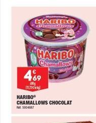 HARIBO there the  HARIBO  Chamallows  469  400  HARIBOⓇ  CHAMALLOWS CHOCOLAT  Ret 5004887  