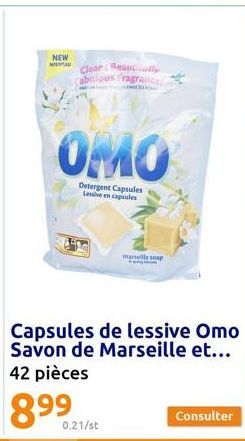 lessive en capsules Omo