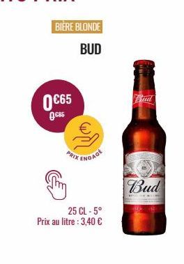 bière blonde Budweiser