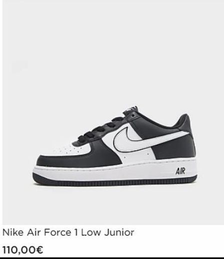 110,00€  Nike Air Force 1 Low Junior  AIR 