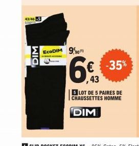 chaussettes homme Dim